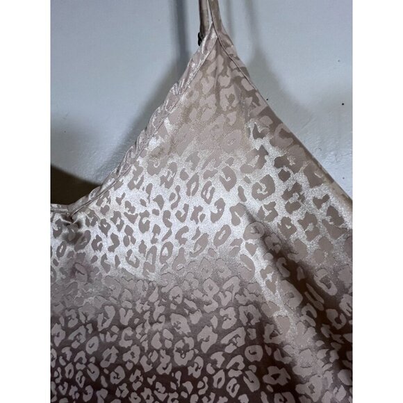 GeeGee Dress Women 1X Champagne Animal Print Tank Maxi Feminine Neutral Sexy 80s - Picture 6 of 10